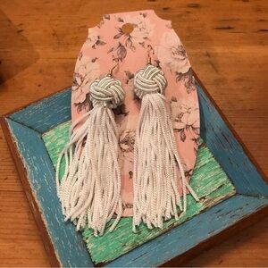 ▪️White Top Knot Earrings